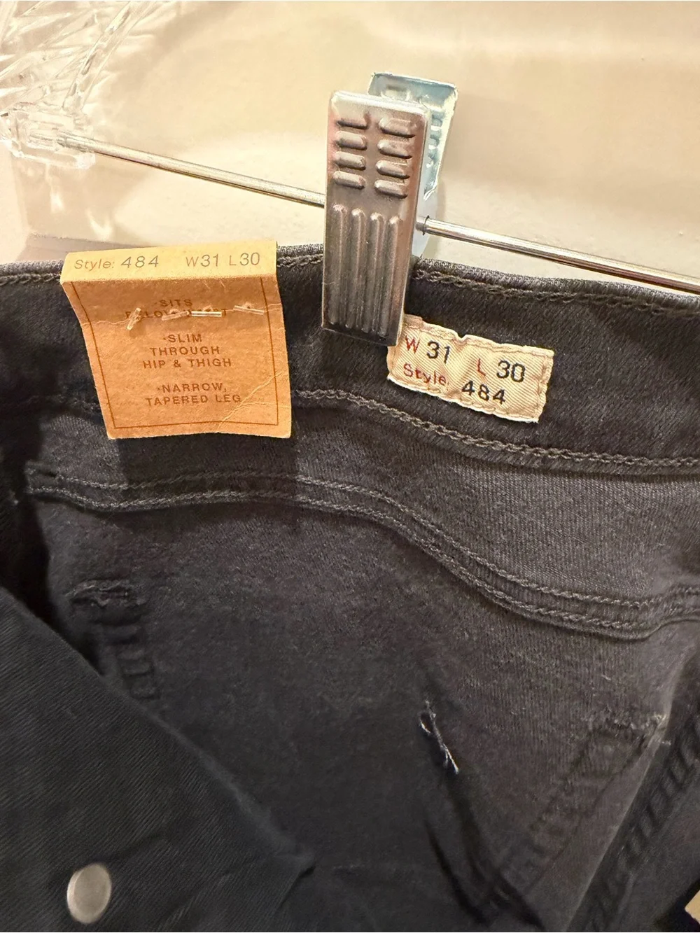 J. Crew 484 Slim-fit Stretch Jean in Dark Charcoal Wash 31x30 NWT